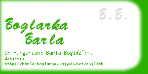 boglarka barla business card